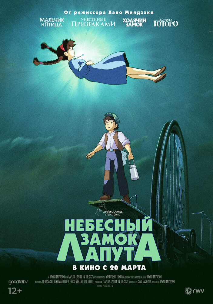 Небесный замок Лапута — постер
