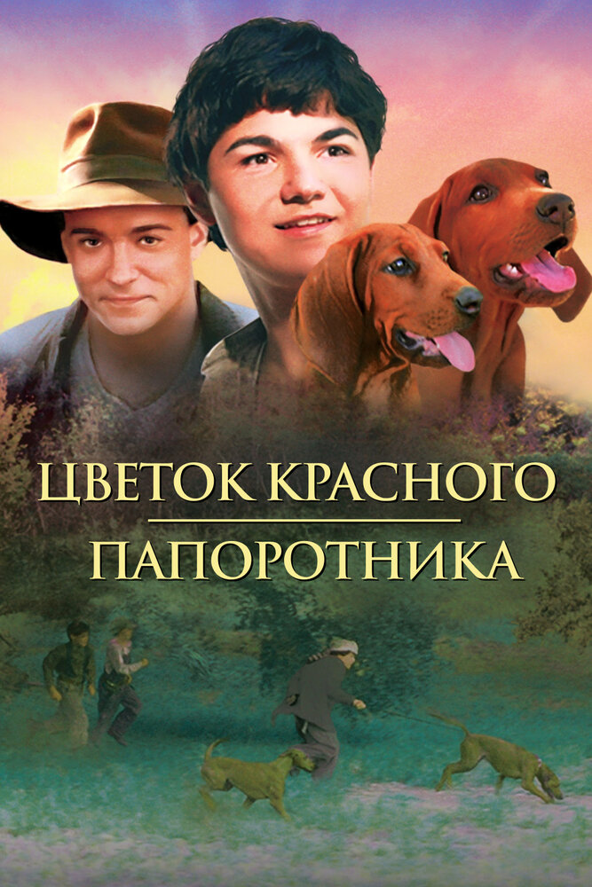 Цветок красного папоротника — постер