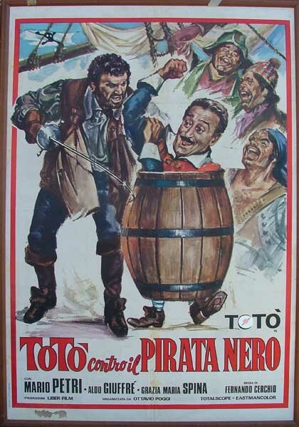 Тото против Черного пирата — постер